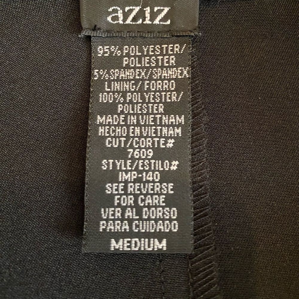 Black Corset style blazer NWOT by AZIZ lace up back sophisticated style size M. - Picture 7 of 8